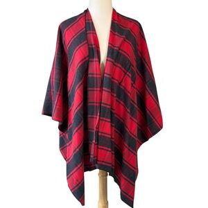 Kavu Tamarack Lumberjack Buffalo Plaid Poncho